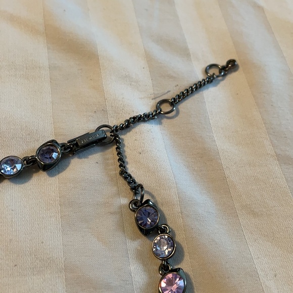 Givenchy purple crystal collar necklace - Picture 3 of 4
